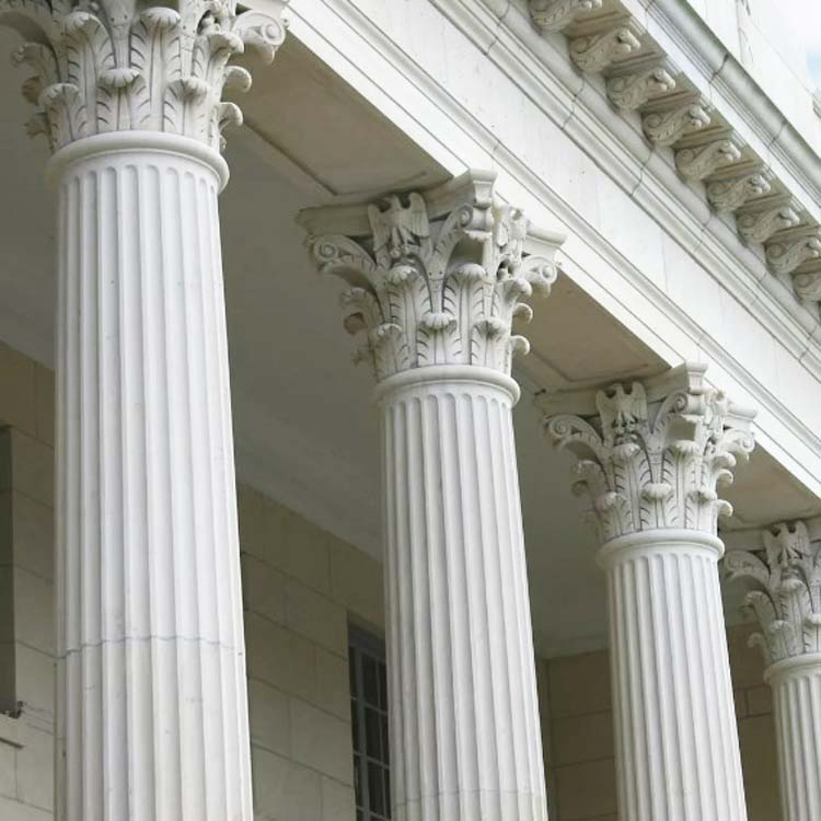 Corinthian Capital Stone Pillar Head Design Marble Gate Pillar Design Columns Pillar