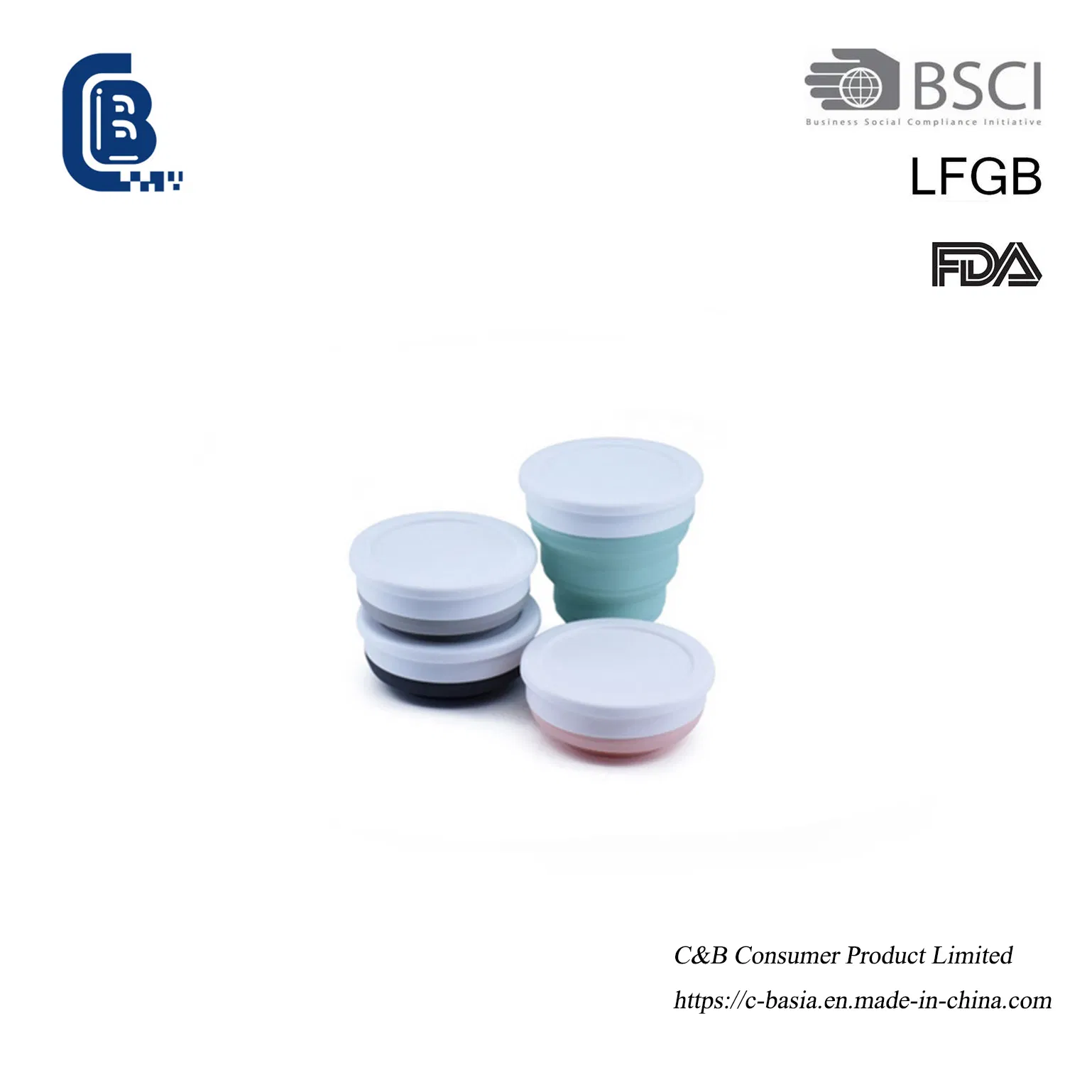 Food-Grade Silicone Foldable Coffee Mug, Outdoor Easy-to-Carry Travel Camping Bottle