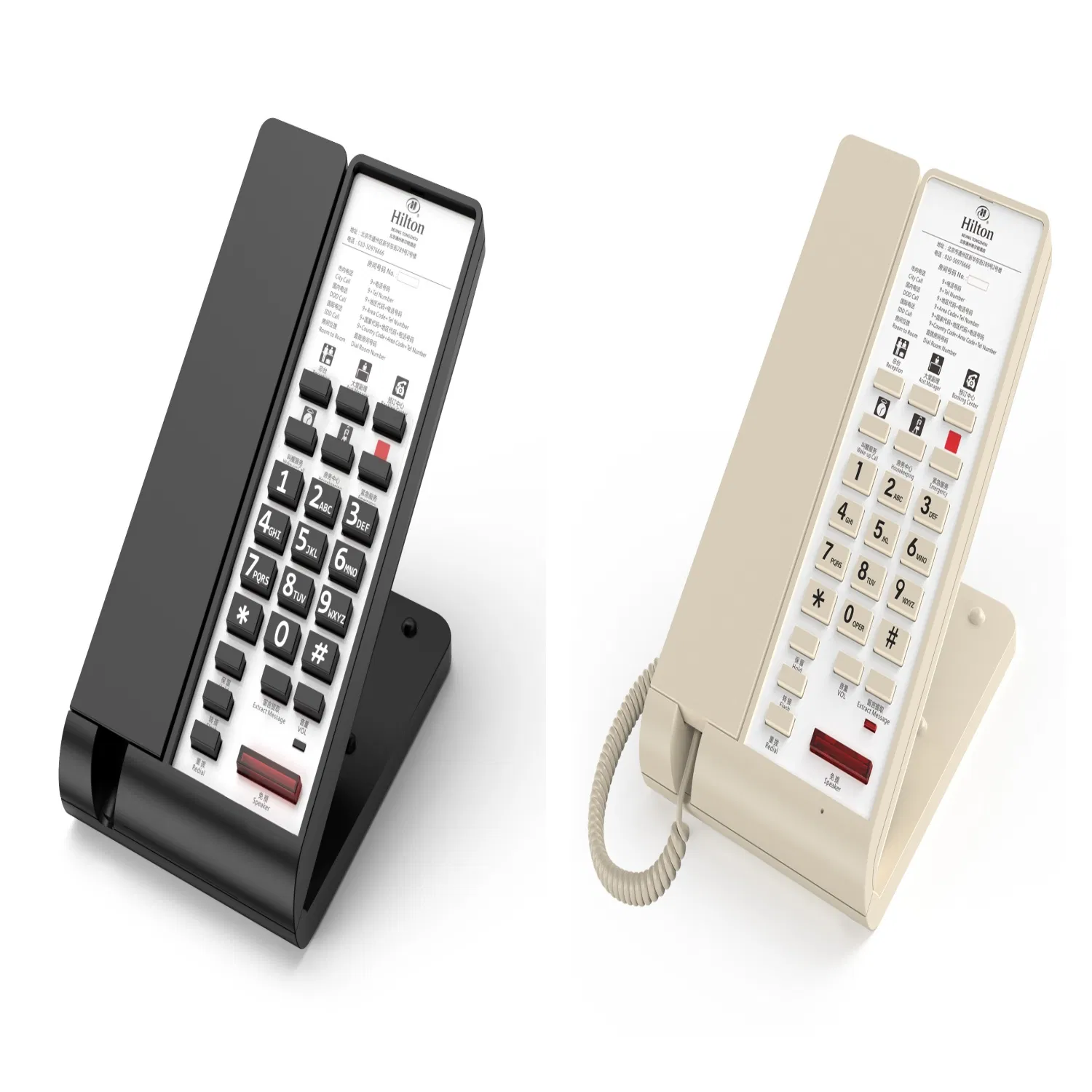 Global Star Hotel Corded Telephone with Advanced Caller ID Function