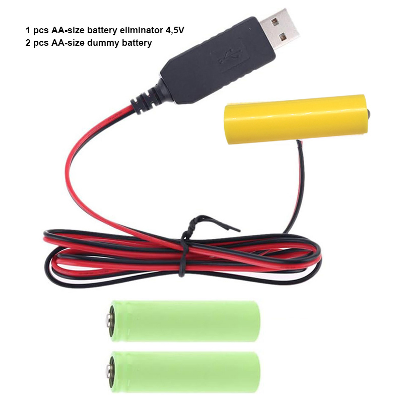 Lr6 AA Battery Eliminator USB Cable for Continuous Power