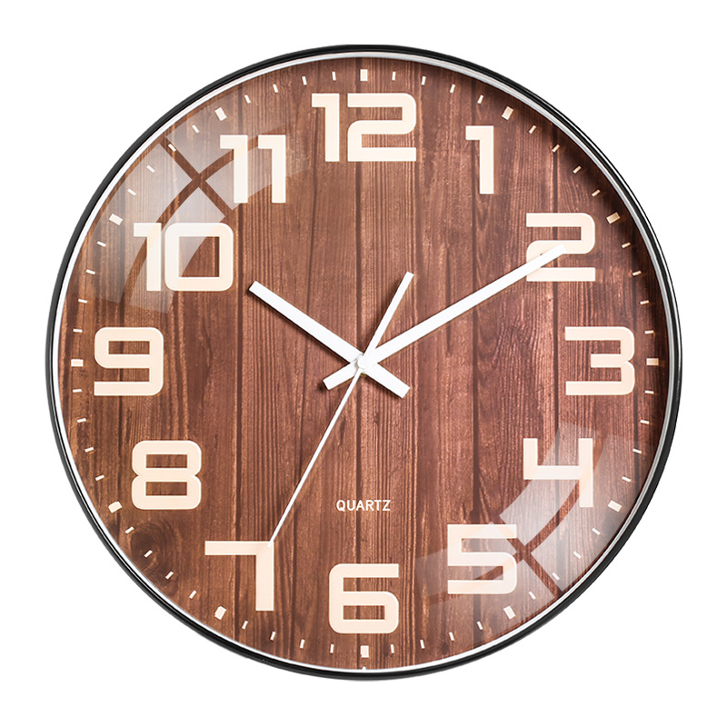 Custom Plastic Simple Silent Quartz Wall Clock for Promotion Gift