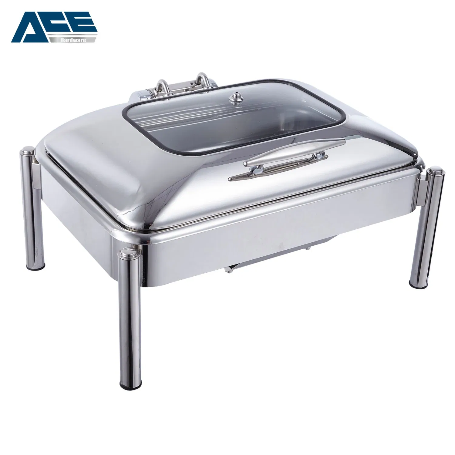 Smooth Polished Stainless Steel Chafing Dish - Classic Buffet Food Warmer for Hotel