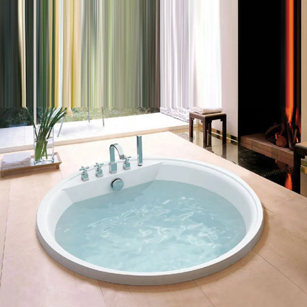 Встраиваемая акриловая круглая массажная ванна
