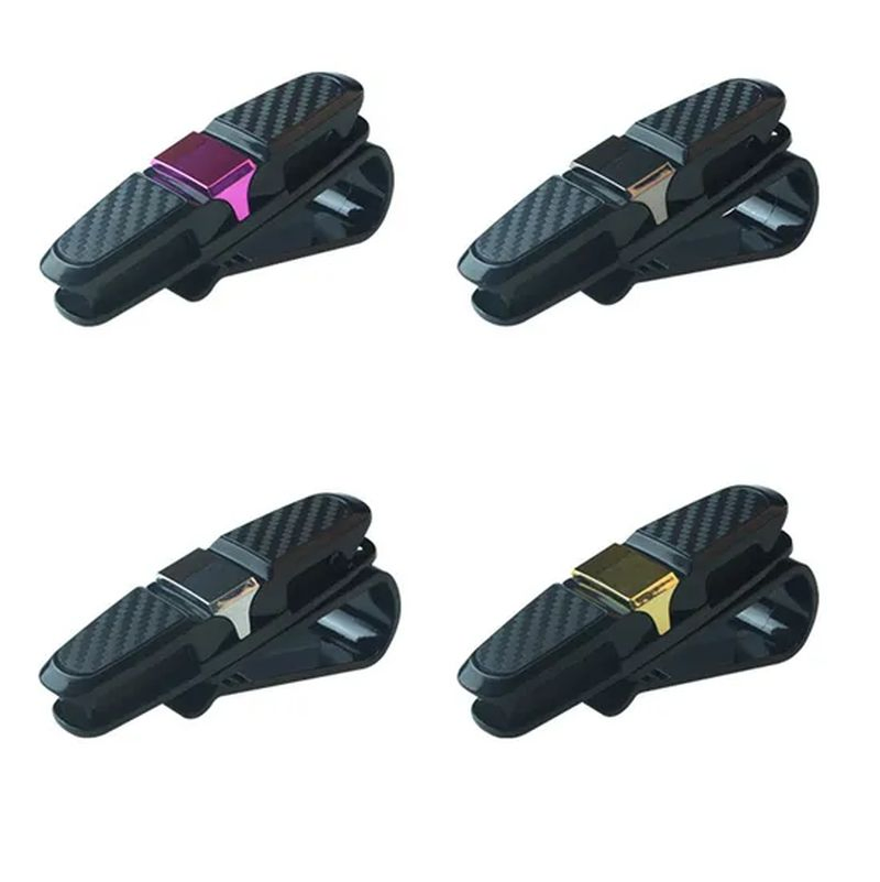Universal Car Visor Sunglasses Holder Eyeglasses Mount with Ticket Card Clip Tg001_22