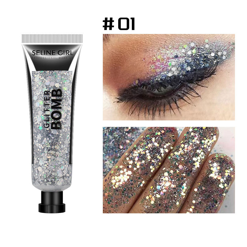 Seline Girl 35ml 7 Colors Fog Long-Lasting Gel Glitter Eyeshadow