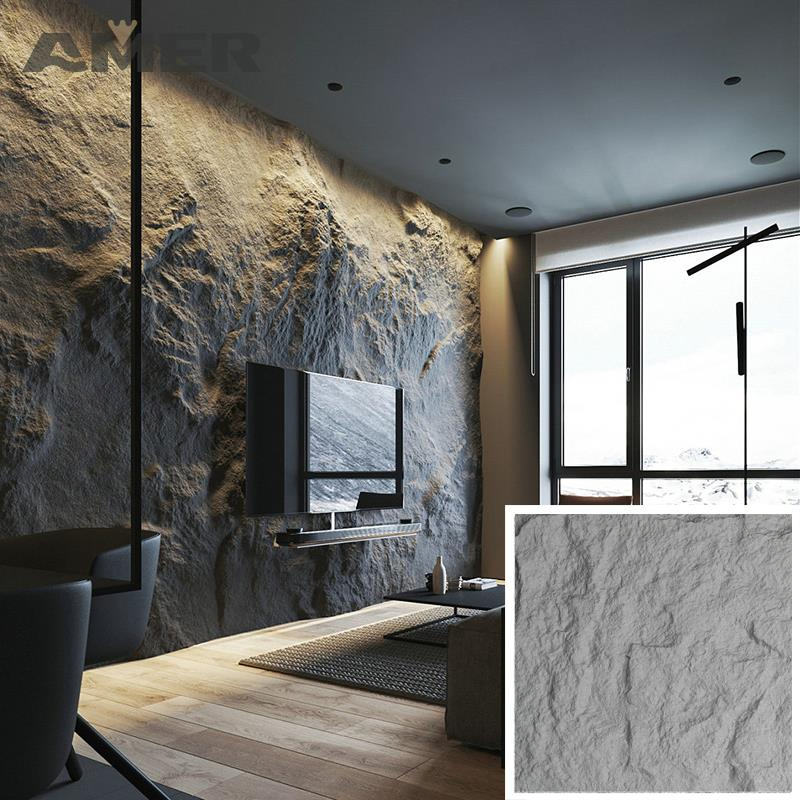 Lightweight PU Stone Panel Wall Artificial Polyurethane Stone Panel PU Faux Stone
