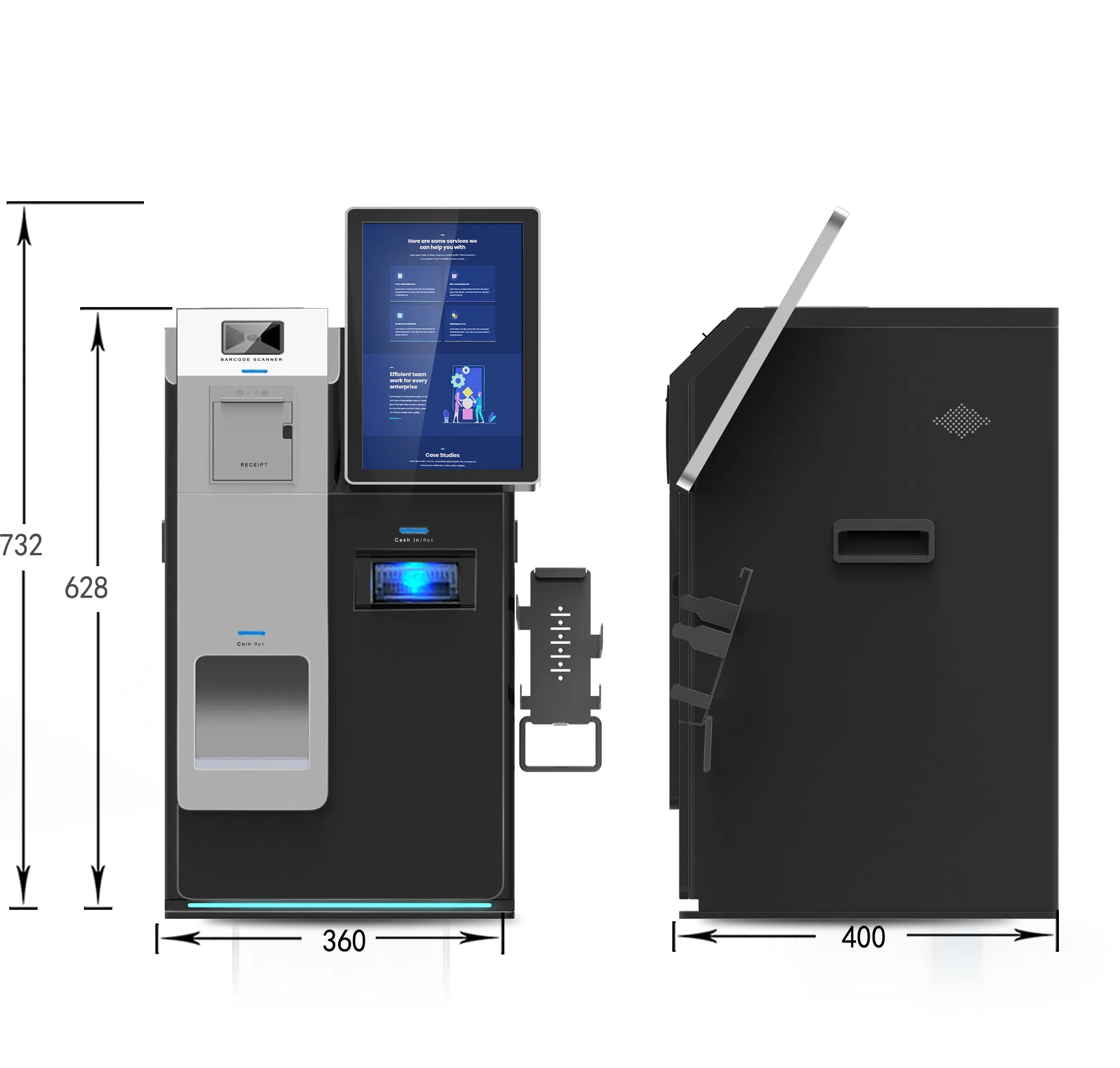 Find Similar Iconpayment Bank ATM Machine Cash Dispenser Machine Coin Bill Acceptor POS Terminal with Touch Screen