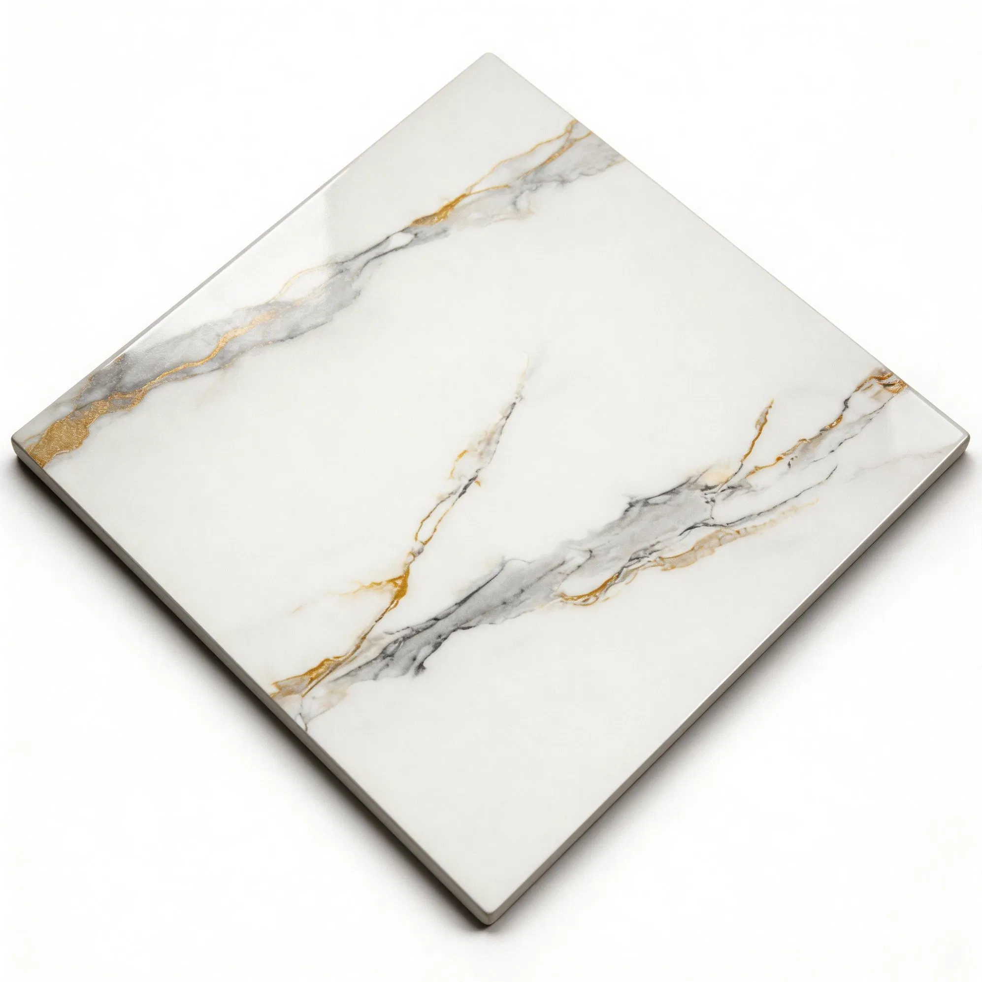 Плитка фарфоровая глянцевая 60x60 см Carrara