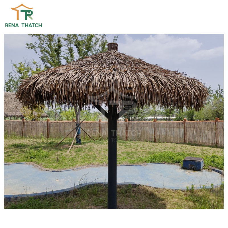 Hot Sale Cheap Synthetic Roof Thatched Umbrellas Roof Tiles Artificial Thatch Umbrella