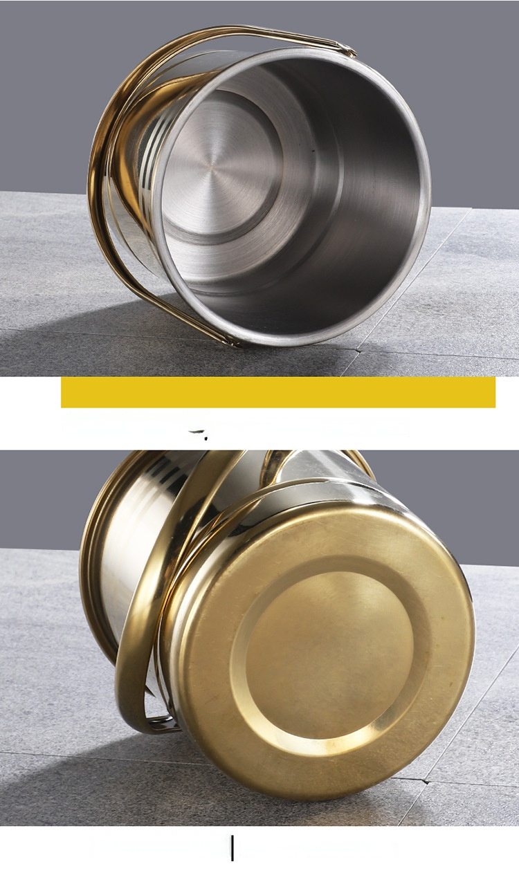 Bar Stainless Steel Champagne Bucket Party Wine and Beer Frozen Ice Bucket