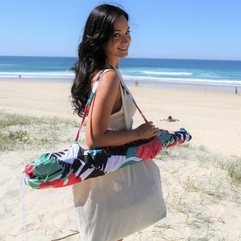 Пляжный зонт с каркасом из фибергласса, ветроустойчивый