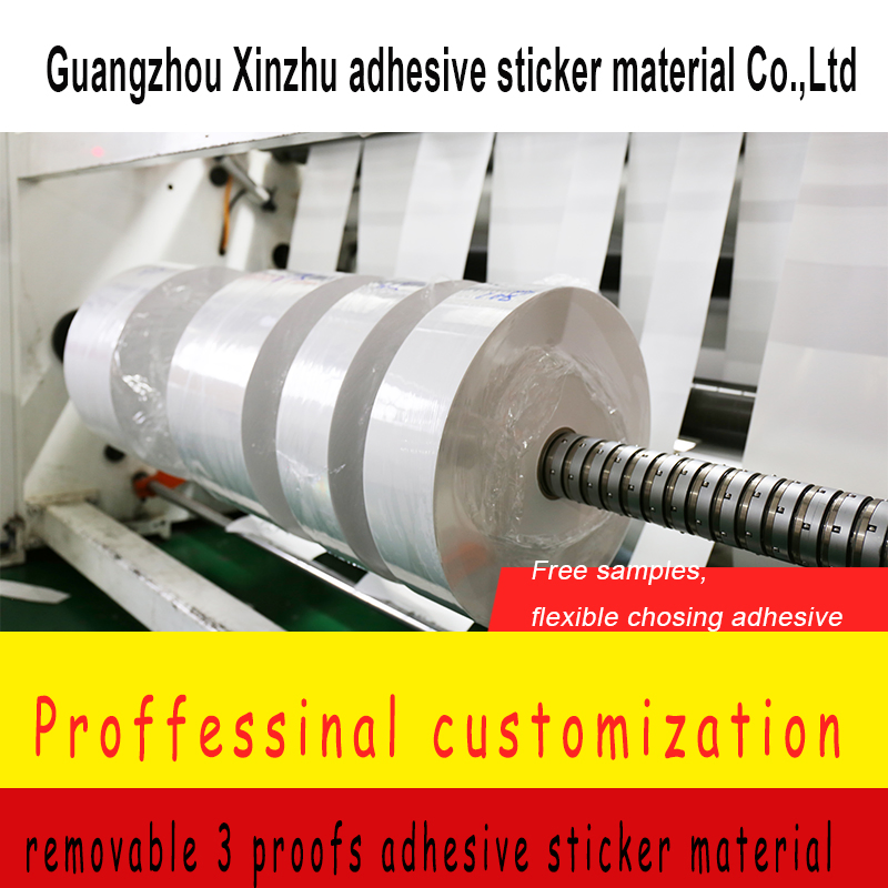 Removable Adhesive Three Proofing Thermal Adhesive Sticker Material Barcode Material Xzkj-1352