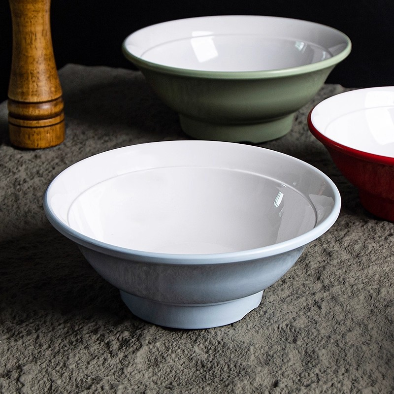 Macaron Colors Noodle Soup Bowl Melamine Dinnerware Custom Ramen Bowl for Restaurant