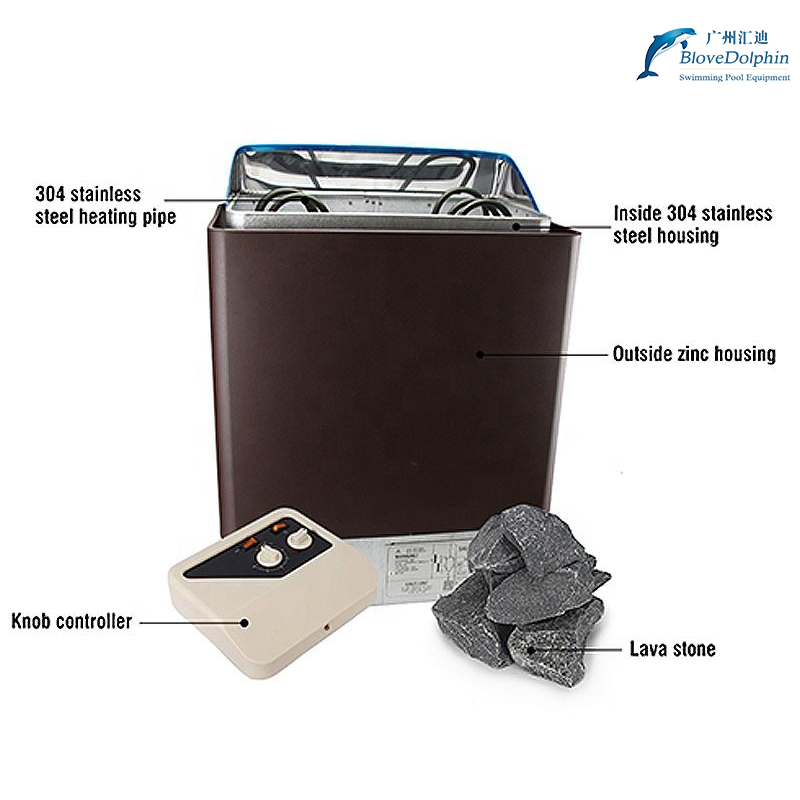 Электрическая печь-обогреватель для сауны с панелью управления