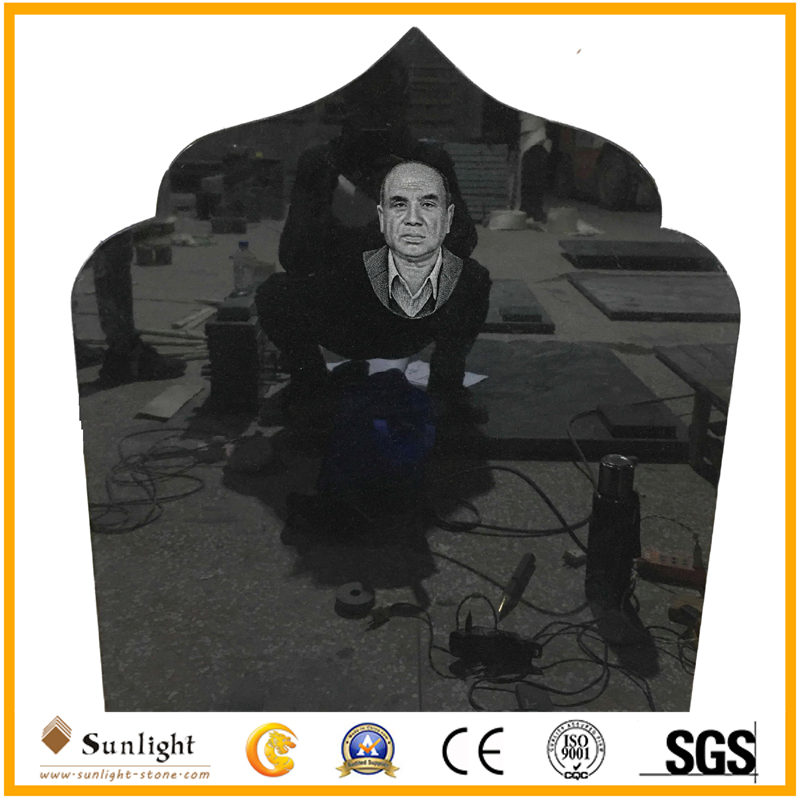 Muslim Tombstone China Factory G664/Shanxi Black/G603/Aurora/G654/Multicolor Red Granite/Marble Stone European Style Angel Heart Gravestone/Headstone/Monument