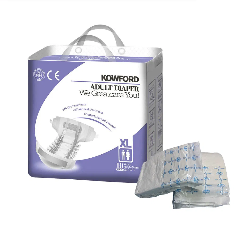CE ISO13485 OEM Disposable Incontinence Adult Diaper High Absorbency Adult Nappy