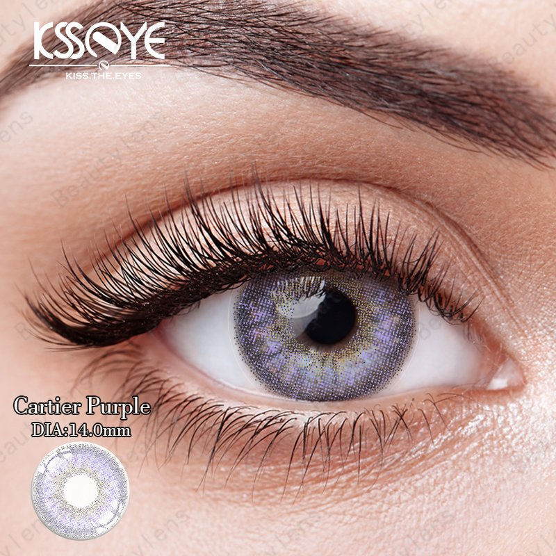 OEM Yearly Great Quality Prescription Grey Big Eye Colorful Contact Lens for Dark Skin