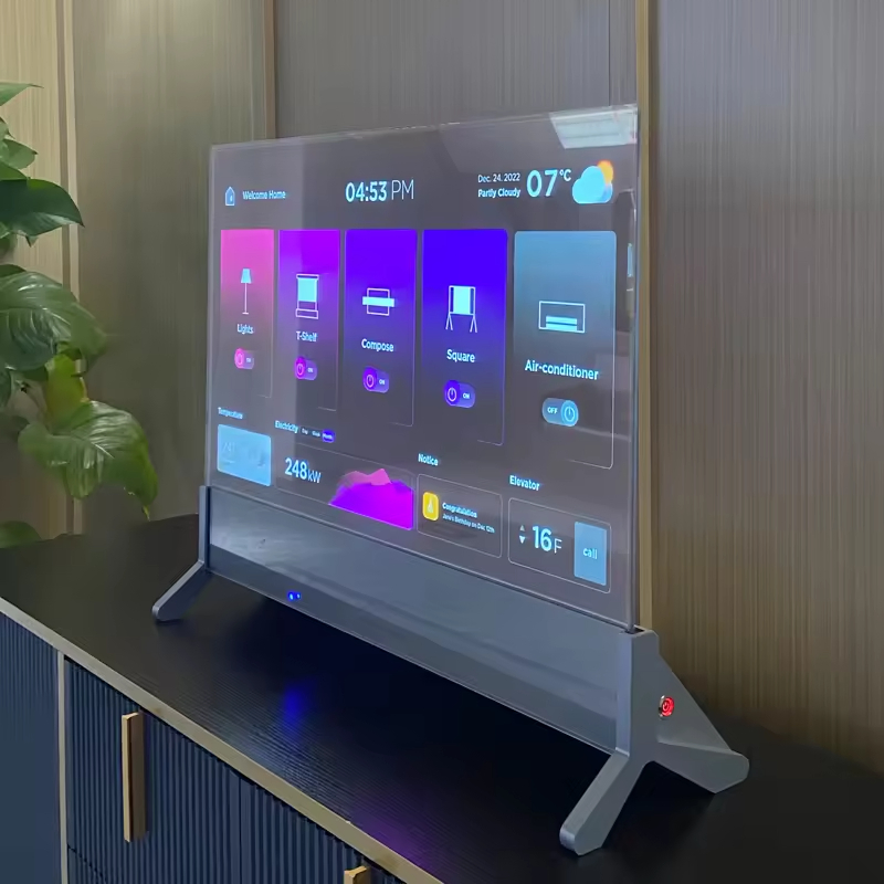 30 55 Inch Desktop Transparent Screen OLED Display TV Monitor for Shopping Mall