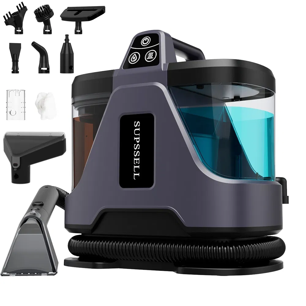 2026 Suzhou Factory Professional Powerful Deep Stain Canister Portable Wet & Dry Steam Cleaner Steam Spot Cleaner for Sofa Car