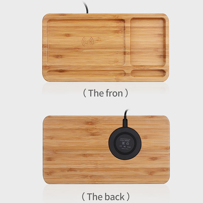 Беспроводная зарядная станция 15W из бамбука
