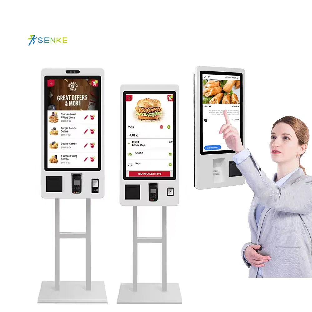 Automated Ordering System Advanced Self Ordering Kiosk for Quick Restaurant Transactions