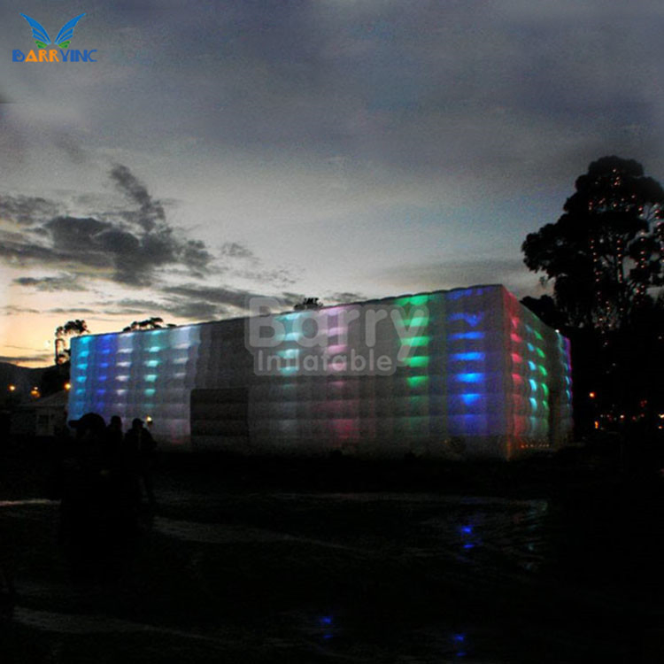 22.9FT Portable Outdoor Party Cube Tent House LED Night Club Tent Inflatable Nightclub Tent for Sale