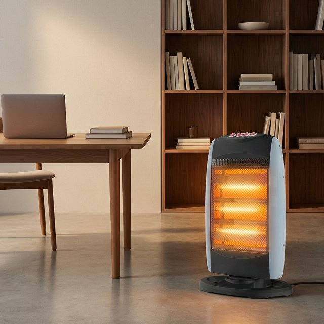 Compact Portable Halogen Infrared Room Heater