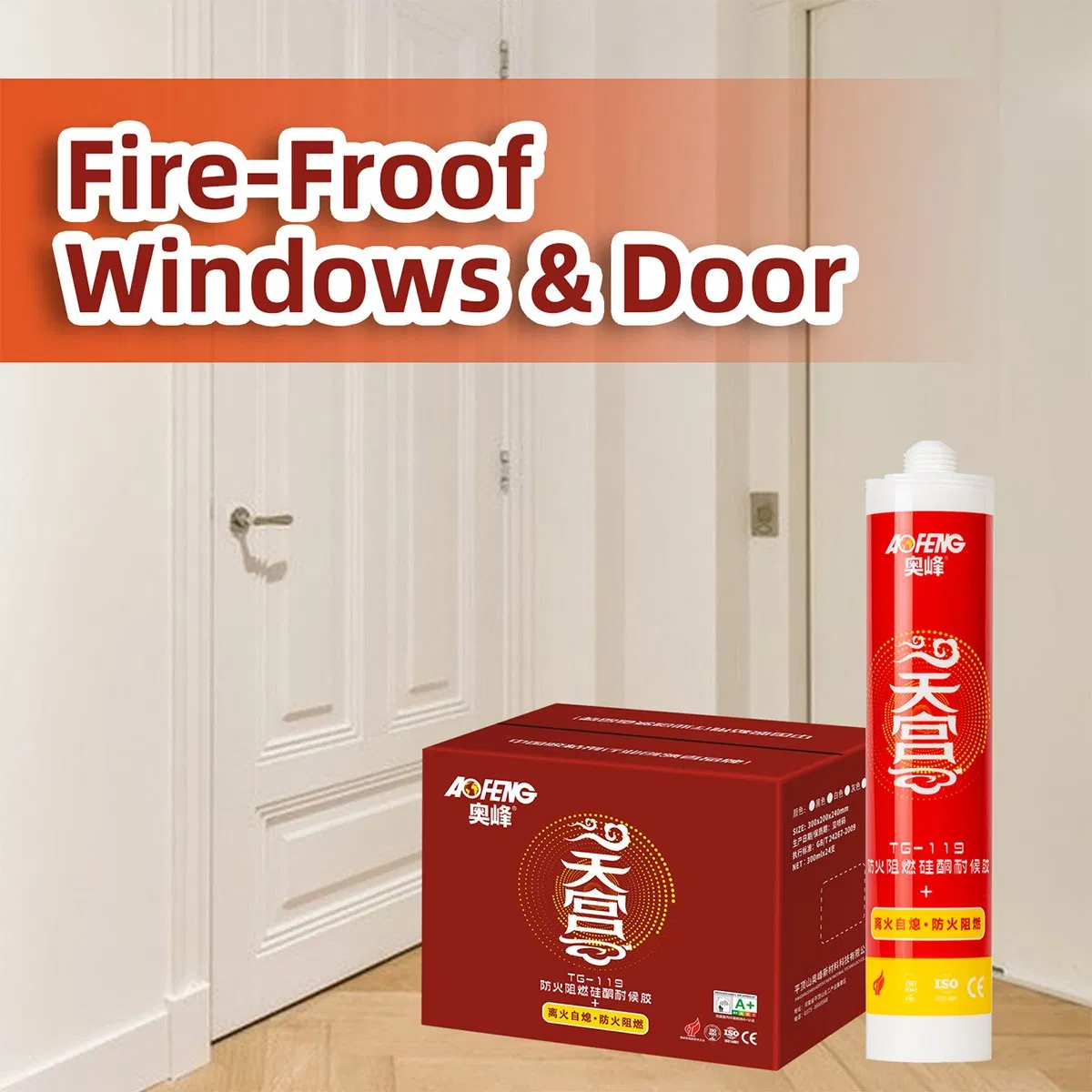 High-Performance Fireproof Silicone Sealant for Windows and Doors