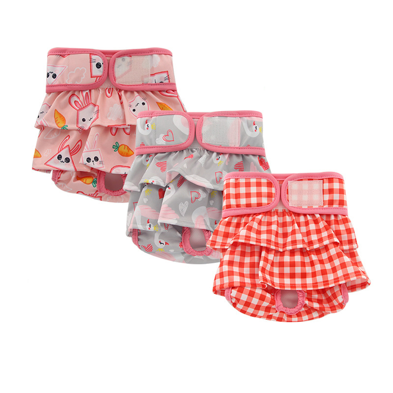 Pet Menstrual Pants, Maternity Pants, Menstrual Pants, Skirt Hem, Female Dog Cloth Diaper Pants