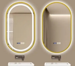 Trendy Decorative Mirror with LED for Contemporary Home Spaces