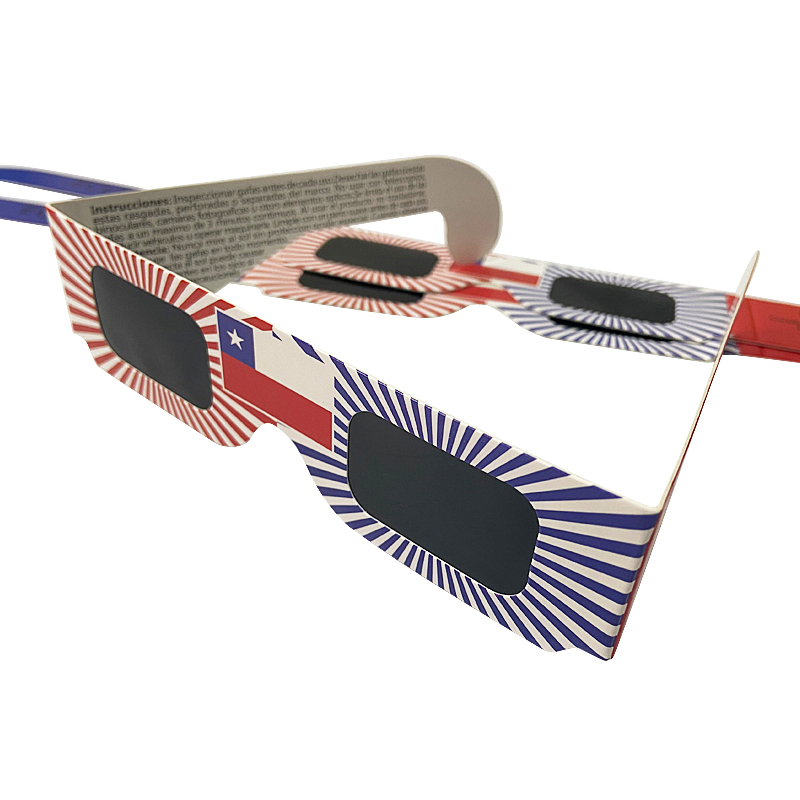 Factory CE ISO Certificated Cardboard Solar Eclipse Paper Glasses Custom Logo