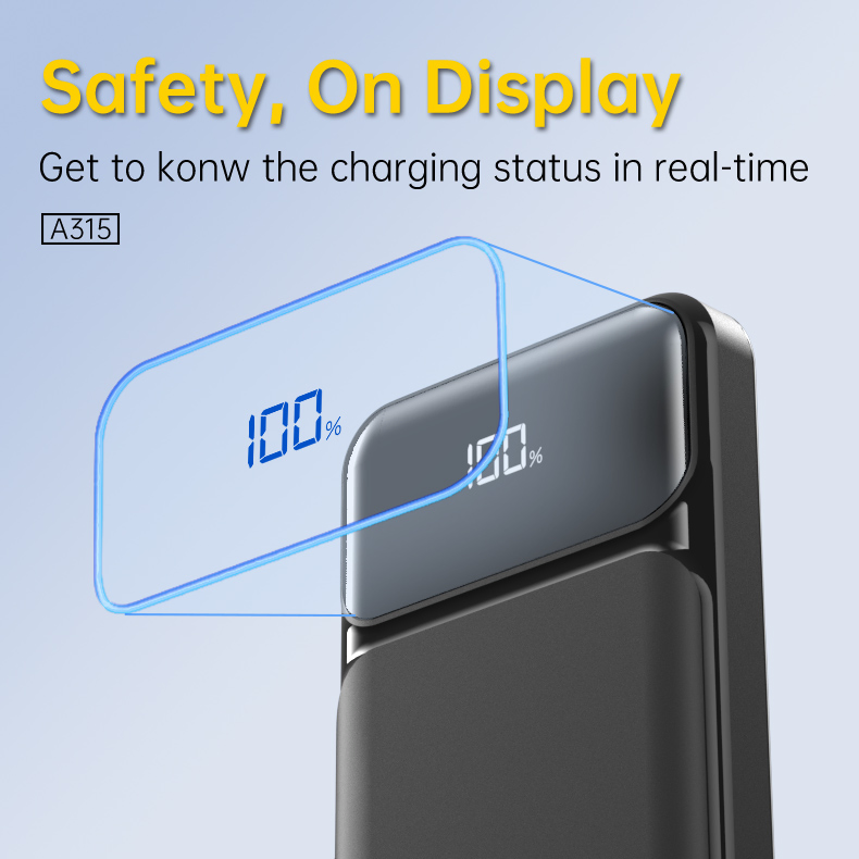 Aspor A315 10000mAh High Capacity Power Bank 22.5W Fast Charging Powerbank