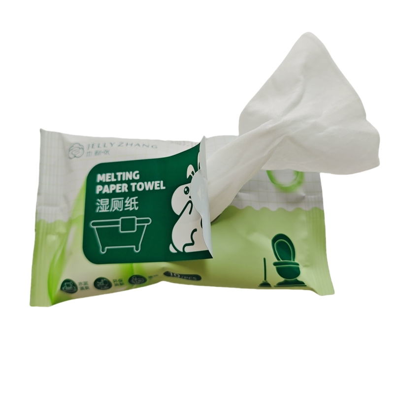 Baby Wipes Thickened Flushable Biodegradable Cleaning Wholesale Disposable Wet Toilet Paper  Pull-Out Design Household Special