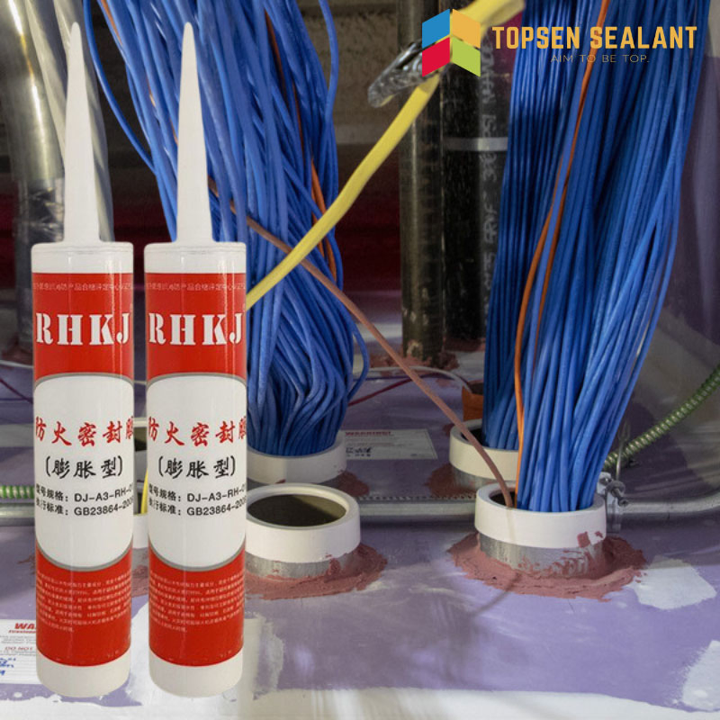 Red Color Intumescent Firestop Acrylic Duct Sealant