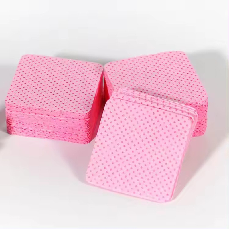 Soft Fabric Eyelash Extension Nail Polish Remover Pads Lint Free Glue Wipes