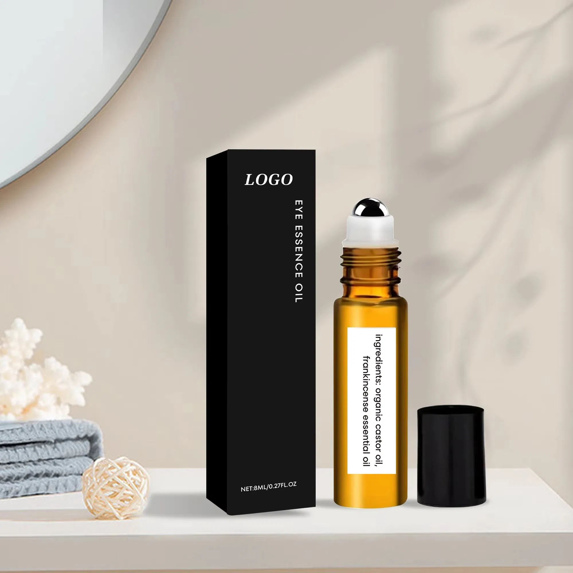 Eye Essential Oil with Castor Oil Coffee Extract and Sesame Oil for Smoothing Skin Eye Essential Oil