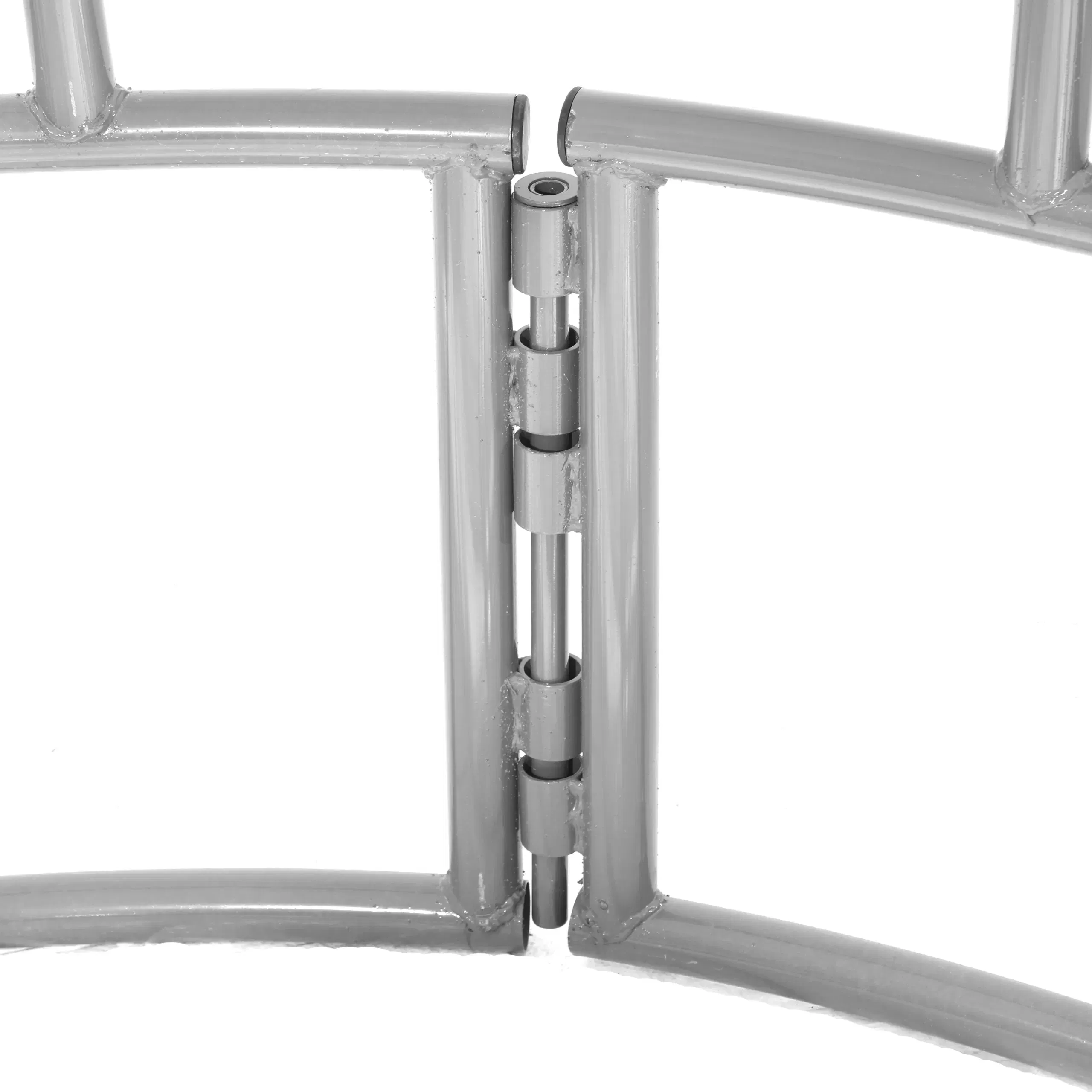 Galvanized Tombstone Round Bale Hay Feeder for Efficient Cattle Feeding in Agricultural Farms and Ranches