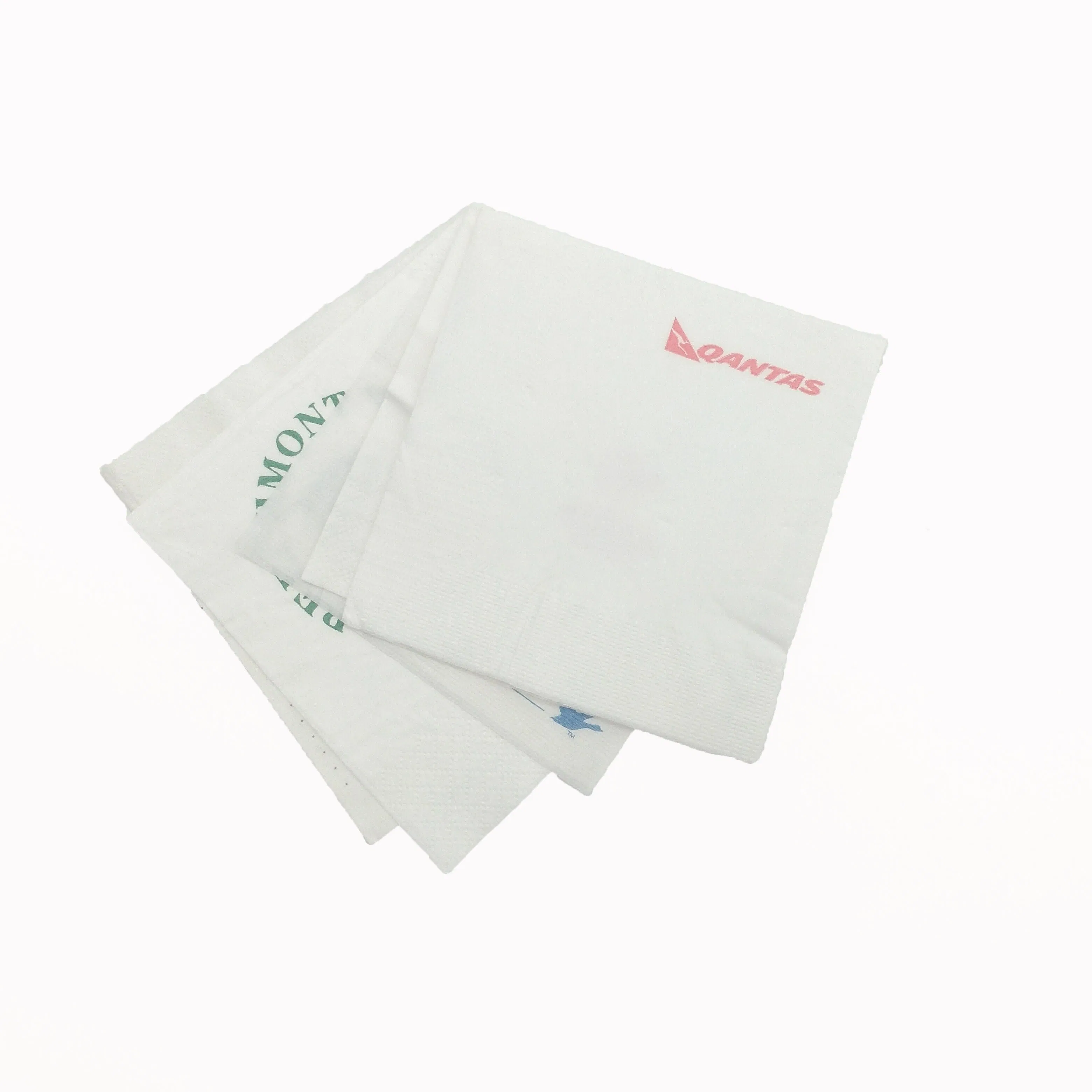 100% Virgin Wood Pulp Personalized Beverage Cocktail Napkins Party Favors Custom Wedding Paper Napkins