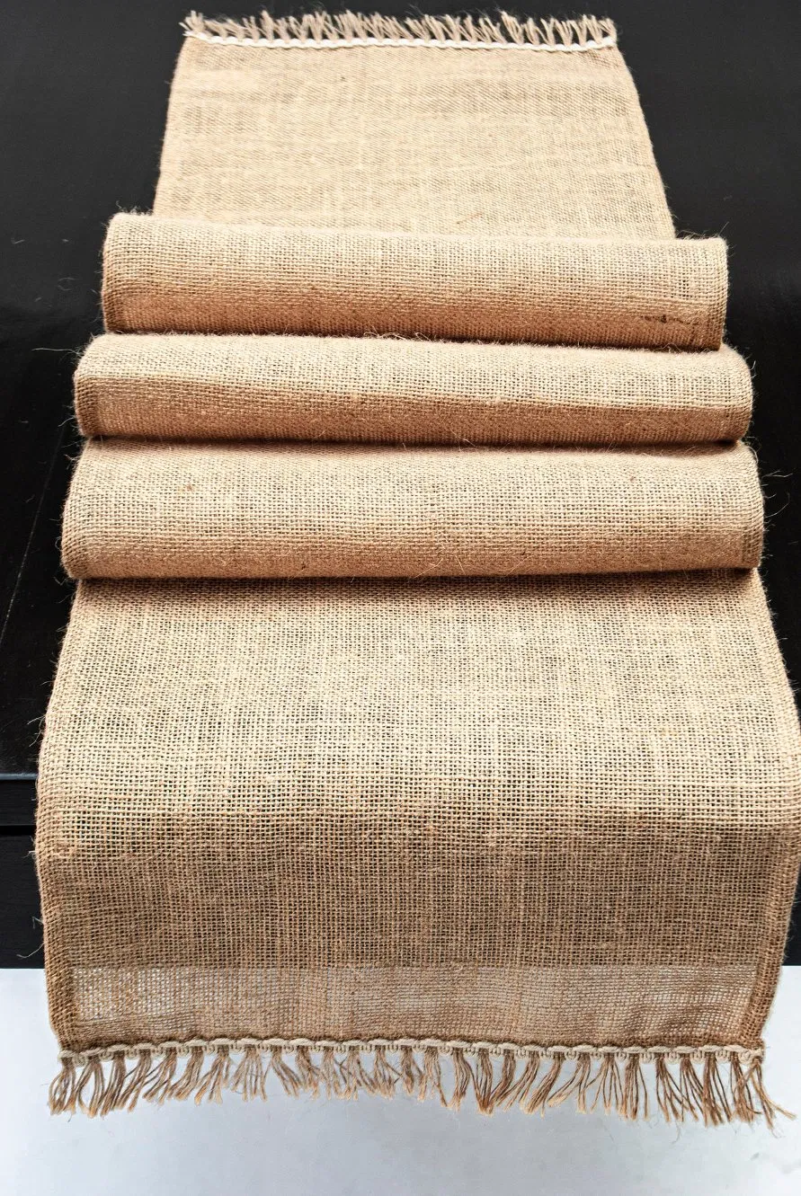 Fringe Natural Home Decoration Jute Table Runner