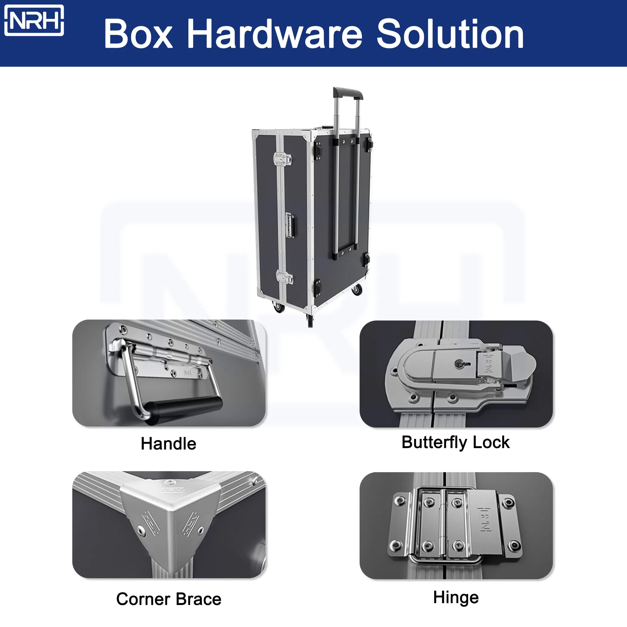 Nrh 9201 Black PU Caster for Industrial Trolleys 50kg Load ISO9001 Approved