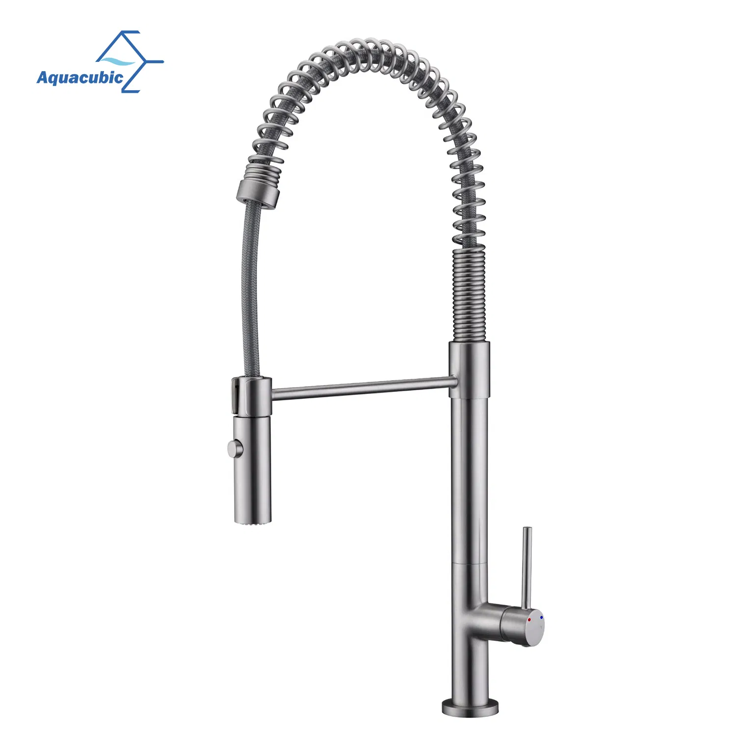 Кухонный смеситель однорычажный, черный, латунь