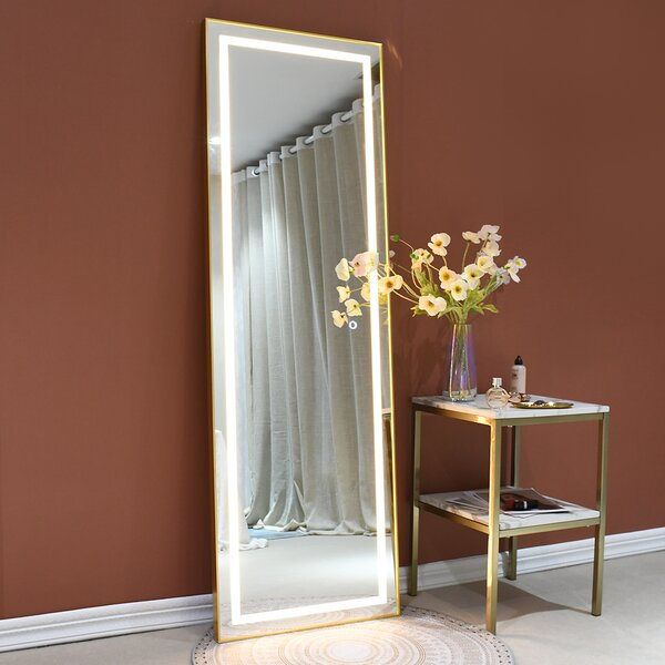 LED Customized Sizes Full Length Mirror Mounted on Wall