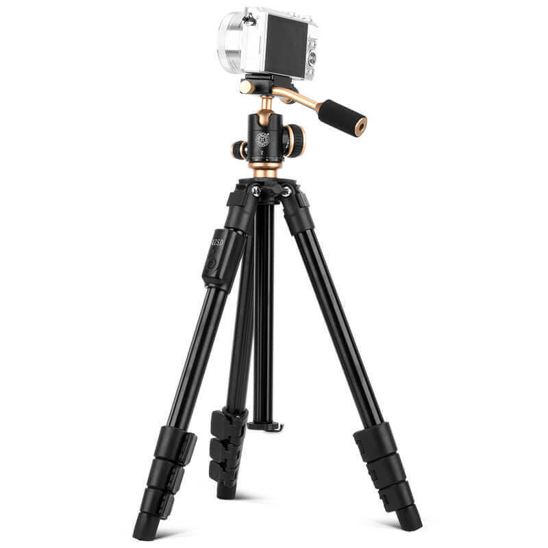 Portable Aluminum Selfie Stick Tripod with Wireless Remote & 360° Ball Head
