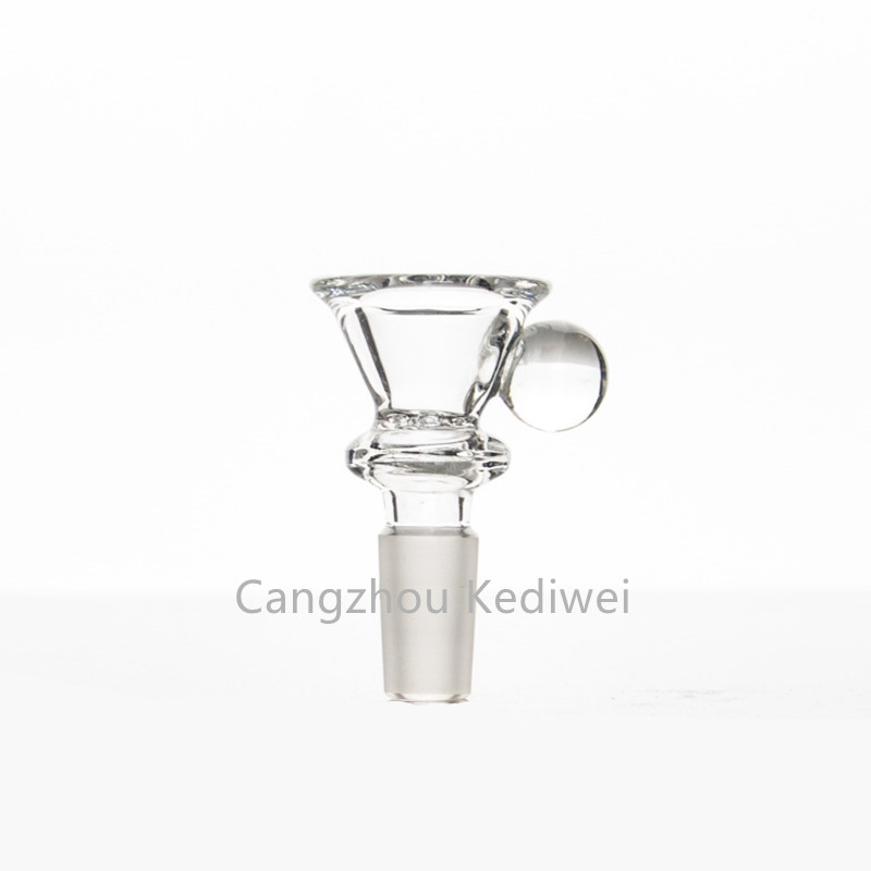 Wholesale Glass Slides Glass Bowl with Handle for Water Pipe Smoking Pipe