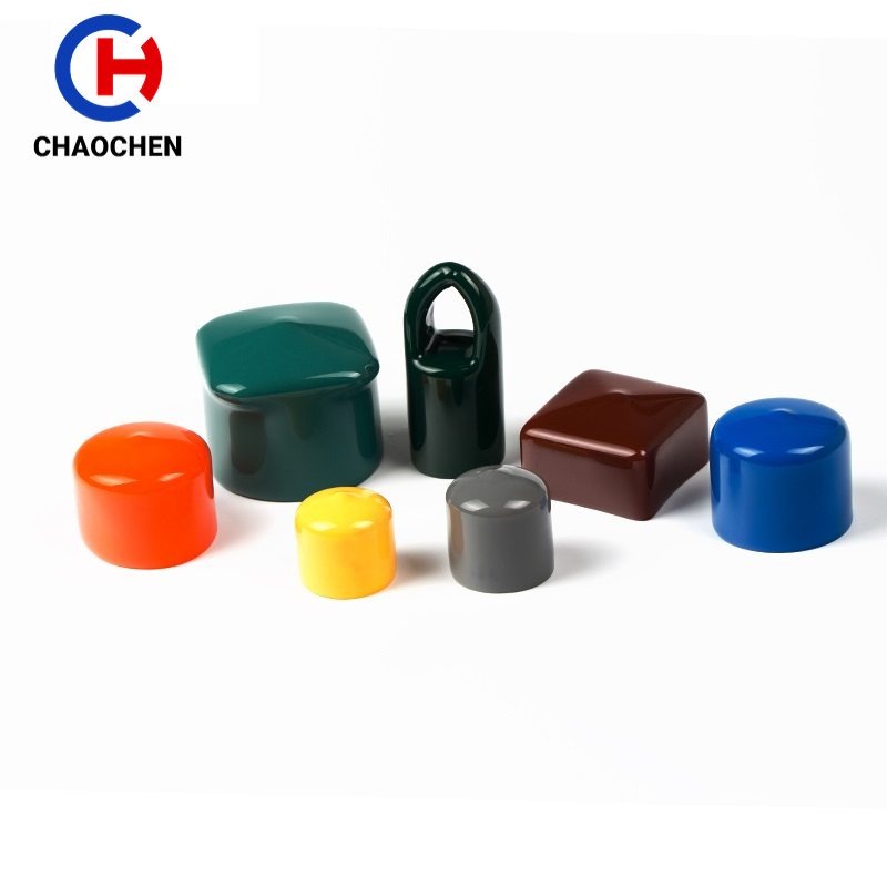 1-1/4" Inch Clear Plastic Packing Tube Cap Square Flexible Plastic Vinyl Caps for Square Tube Post Protection