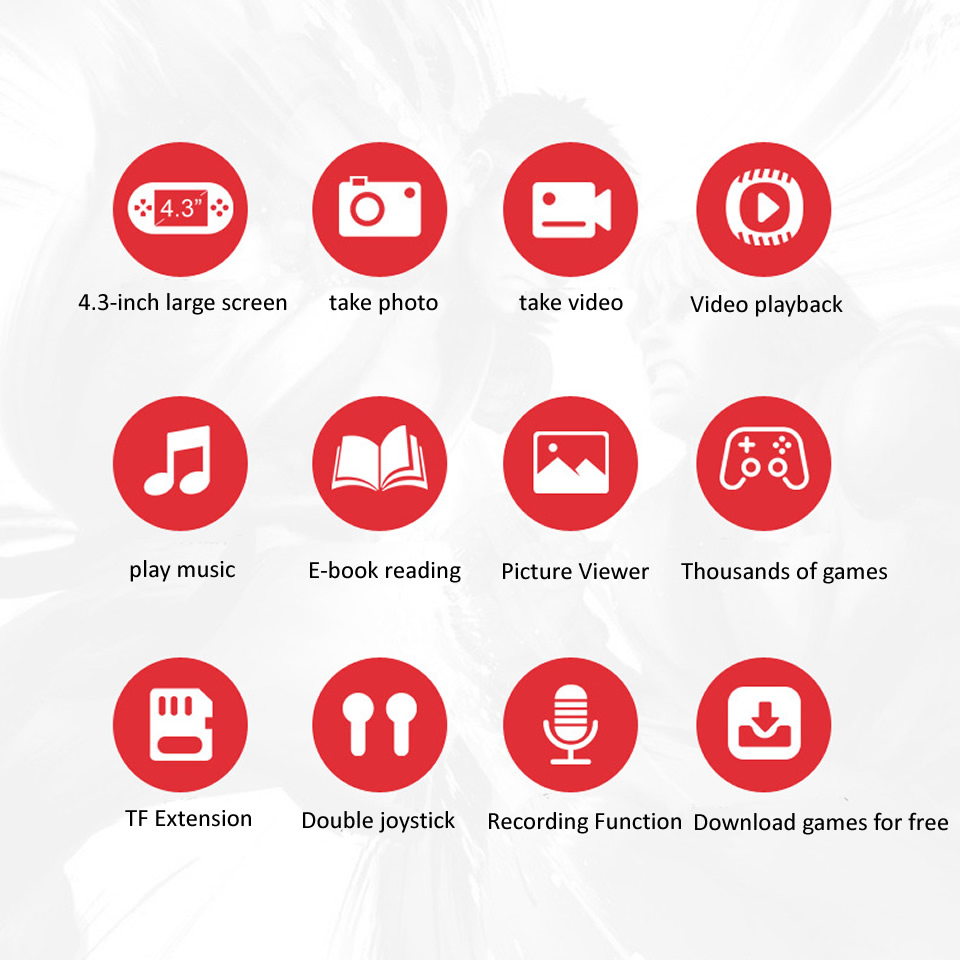 Портативная консоль X7 4.3 дюйма для GBA, NES, SNES