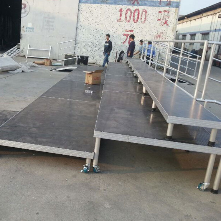 Outdoor Simple Movable Stage Aluminum Stage Truss for Event Bleacher Studio Podium