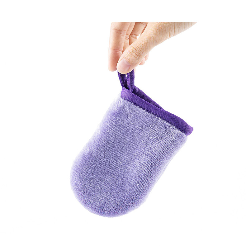 Bath Glove Soft and Skin Friendly Makeup Remover Mitt Shower Scrub Gloves Body Facial Massage Mitt Face Microfiber
