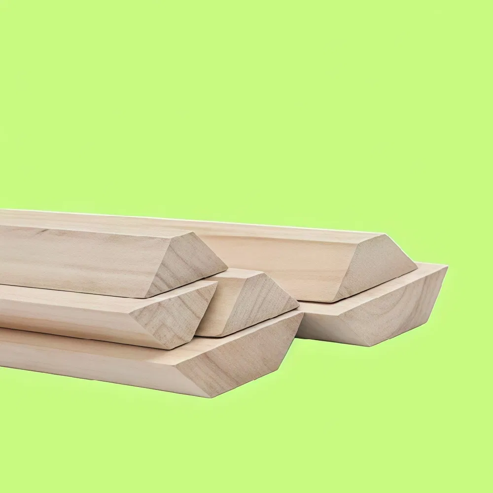 Bulk Solid Wood Chamfer Strips for Construction