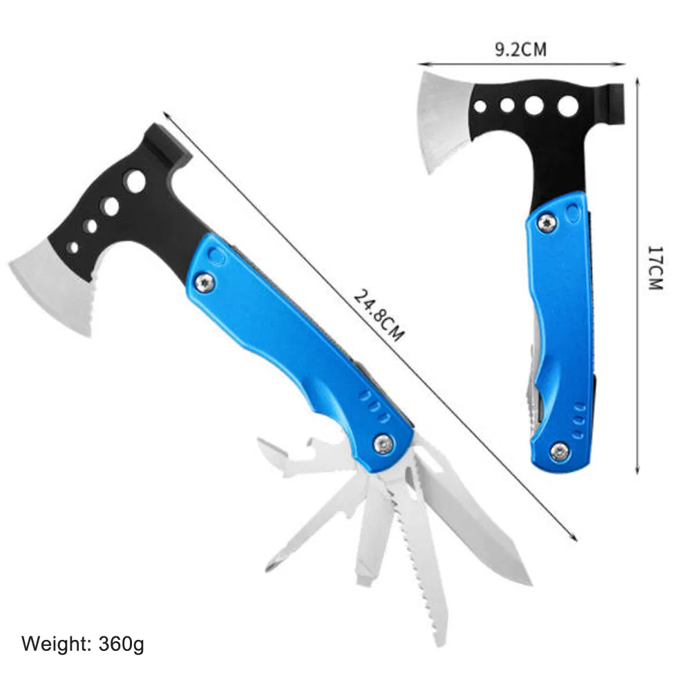 Топор кемпинговый 400г из нержавеющей стали с алюминиевой рукоятью